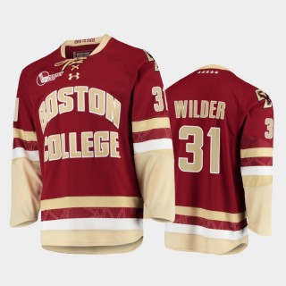 2021-22 Boston College Eagles Henry Wilder Replica Maroon Hockey Jersey