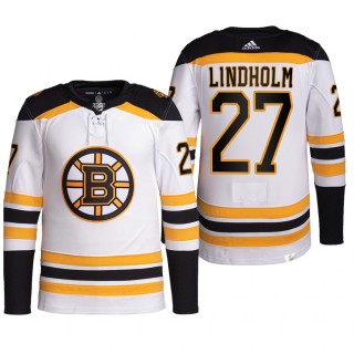 2022 Boston Bruins Hampus Lindholm Away Jersey White Primegreen Authentic Pro Uniform