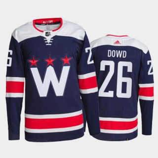 2021-22 Washington Capitals Nic Dowd Alternate Jersey Navy Primegreen Authentic Pro Uniform