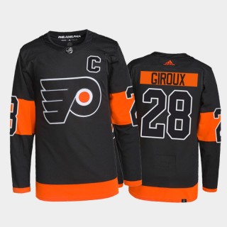 2021-22 Philadelphia Flyers Claude Giroux Alternate Jersey Black Primegreen Authentic Pro Uniform