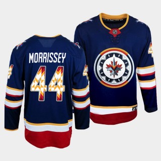 2022 WASAC Night Winnipeg Jets Josh Morrissey #44 Fashion Jersey Navy