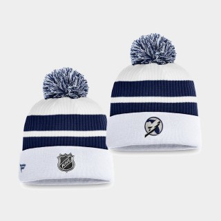 2020-21 Tampa Bay Lightning Blue 2021 Special Edition Throwback Pom Cuffed Knit Hat