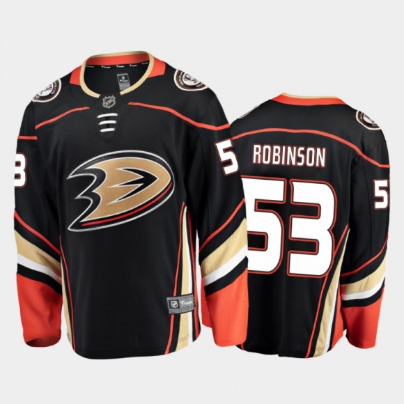 Anaheim Ducks #53 Buddy Robinson Home Black 2021 Player Jersey