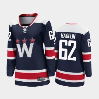2020-21 Women's Washington Capitals Carl Hagelin #62 Alternate Premier Player Jersey - Navy