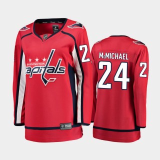 2020-21 Women's Washington Capitals Connor McMichael #24 Home Breakaway Player Jersey - Red