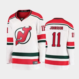 2020-21 Women's New Jersey Devils Andreas Johnsson #11 Alternate Breakaway Player Jersey - White