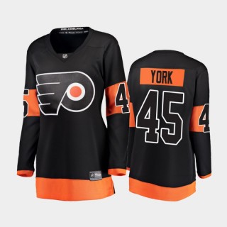 2021 Women Philadelphia Flyers Cam York #45 Alternate Jersey - Black