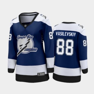 2021 Women Tampa Bay Lightning Andrei Vasilevskiy #88 Special Edition Jersey - Blue
