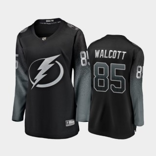 2021 Women Tampa Bay Lightning Daniel Walcott #85 Alternate Jersey - Black
