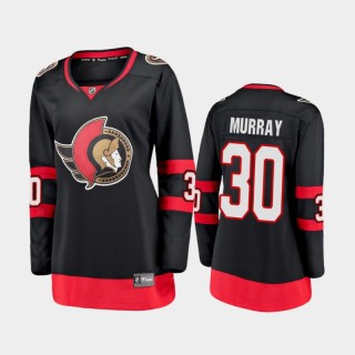 2020-21 Women's Ottawa Senators Matt Murray #30 Home Breakaway Player Jersey - Black